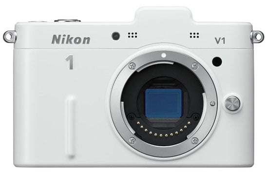 Nikon 1 V1 camera white