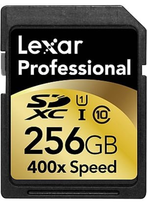Lexar 256GB SDXC UHS I Memory Card