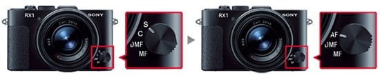 Sony RX1 AF change
