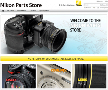 Ahora se pueden comprar piezas Nikon on-line 1 Nikon-parts-store